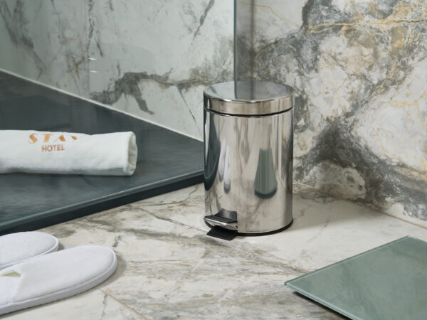 Croft 3L Pedal Bin in Polished Steel - Image 6
