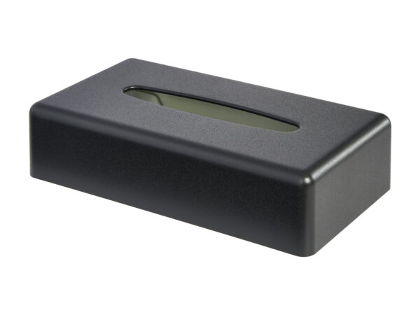 Devon Rectangle Tissue Box Cover in Black - Image 4