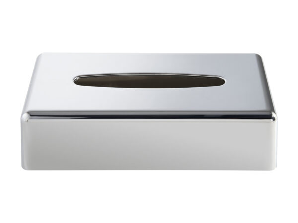 Devon Rectangle Tissue Box Cover in Chrome