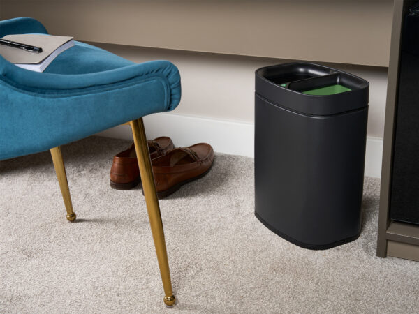 Newport Dual Recycling Bin in Black - Image 5