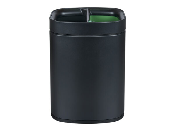 Newport Dual Recycling Bin in Black - Image 2