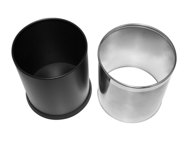 Thornton 9L Double Layer Bin in Brushed Steel - Image 2