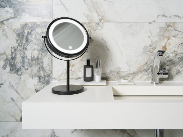 Winchester Free Standing LED Mirror - Black - ACO - Image 2