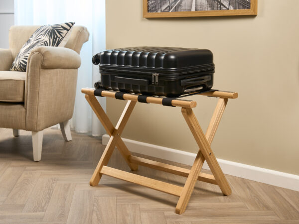 York Luggage Rack in Light Wood - Image 10